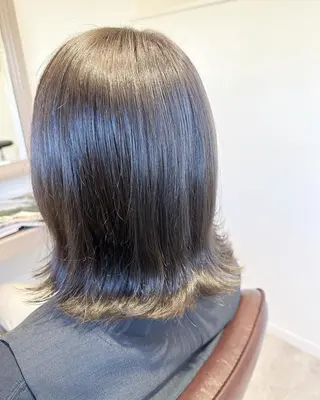 ミディアム カラー 荒木 ひろかのヘアスタイル