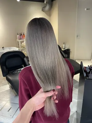 ロング ブリーチ🔥ベージュ /グレー/daikiのヘアスタイル