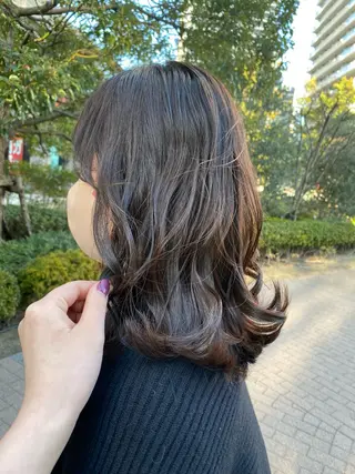 ミディアム 髪質改善/艶カラー /梅田/菅野🌟のヘアスタイル
