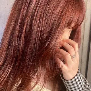 ミディアム カラー 横浜美容室/暖色系 michika🌹のヘアスタイル