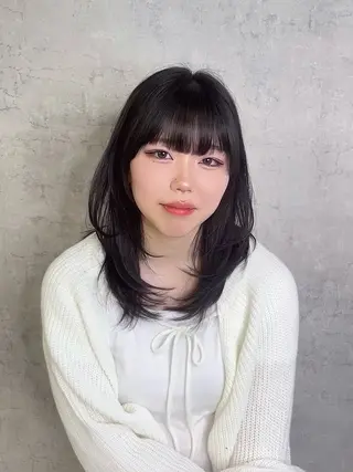 ミディアム トレンド韓国レイヤー 🇰🇷のんのヘアスタイル