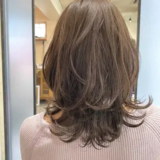 ミディアム カラー ヘアアレンジ 【ダメージレス施術】 【透明感】北村 拓也のヘアスタイル