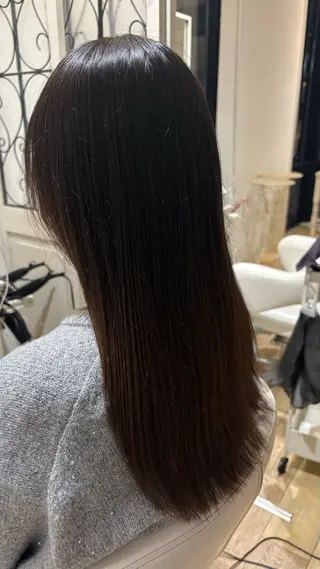 ロング カラー 似合わせ 顔周りYUUGAのヘアスタイル