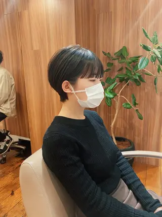 ショート カラー パーマ 🍃服部 雅哉🍃銀座◎のヘアスタイル