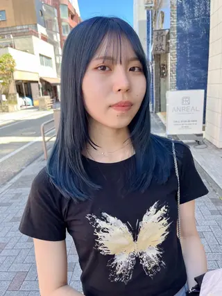ロング カラー ヘアアレンジ 溝口 ひなこのマツエク・マツパデザイン