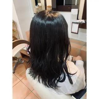 セミロング カラー 🦋エクステ/透明感 カラー🦋宮川莉央のヘアスタイル