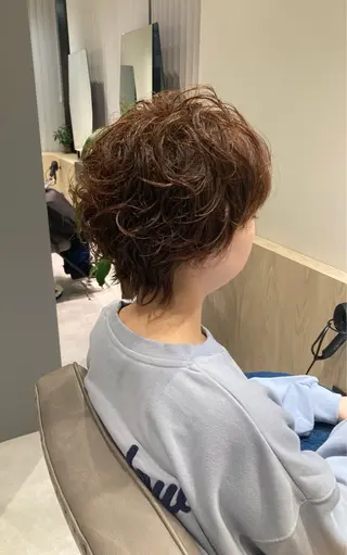ショート くせ毛カット✂️ カワタ　豊島区大塚駅のヘアスタイル