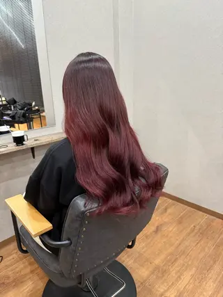ロング カラー 鵜飼 真伍のヘアスタイル