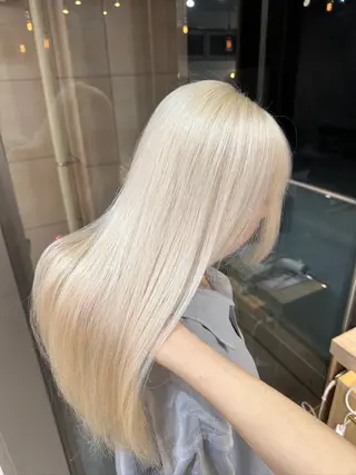 ロング カラー ハイトーンレイヤー 顔まわりSOTAのヘアスタイル