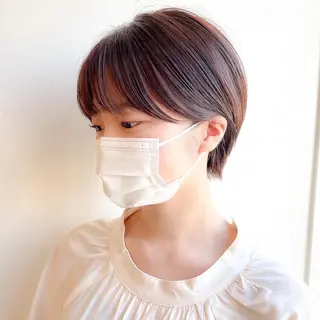 ショート コテ巻き風パーマ /志村大成のヘアスタイル
