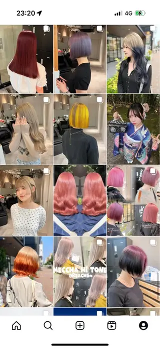 ミディアム カラー マツオカ マコのヘアスタイル