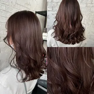 セミロング カラー エクステ＆艶カラー 🎀YURINA🎀のヘアスタイル