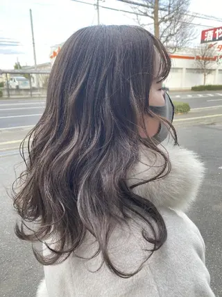 セミロング カラー BENI 仙台柳生店のヘアスタイル