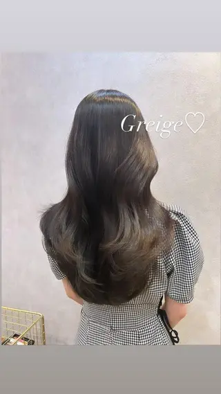 セミロング カラー ヘアアレンジ 🩷韓国ヘア/ヨシン モリ🩷Maikaのヘアスタイル