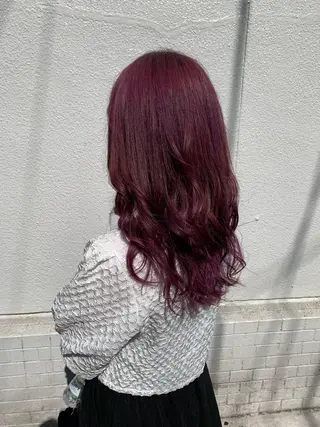 ミディアム カラー ヘアアレンジ GLOSS 心斎橋 山上のヘアスタイル
