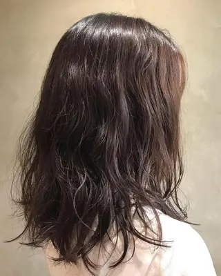セミロング パーマ hair care ACRO店長　谷のヘアスタイル