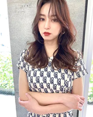 セミロング カラー 似合わせレイヤー 🇰🇷荒木洋文のヘアスタイル