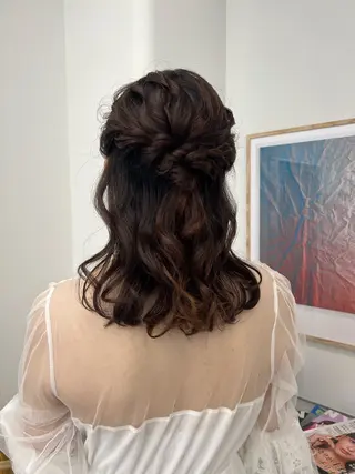 ヘアアレンジ アレンジ/ブラウン カラー HARU🕯のヘアスタイル
