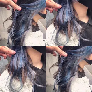 セミロング カラー 原宿サロン代表 デザインカラー伊藤卓のヘアスタイル