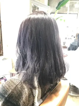 ミディアム カラー サロンドミルク 原宿のヘアスタイル