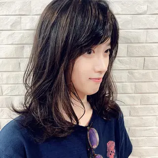 セミロング 伊藤 さやかのヘアスタイル