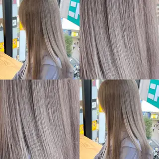 ロング カラー 🧸ブリーチ特化/前 髪/しょうじりか🎀のヘアスタイル