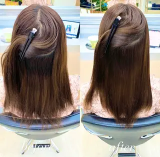 セミロング パーマ 艶髪と透明感を ‼️/若林のヘアスタイル
