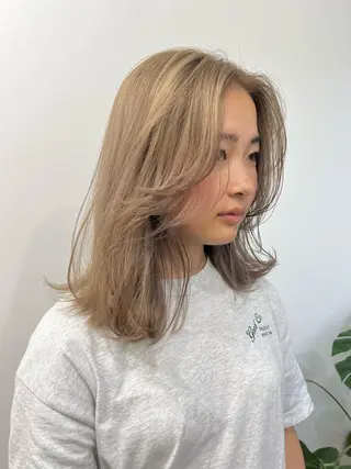 セミロング カラー パーマ ヘアアレンジ メンズ キッズ ネイル マツエク・マツパ アイブロウ ブリーチ　ハイトーン 特化🌈フジタハルキのヘアスタイル