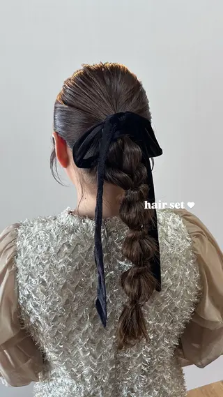 ロング 坂庭 美夢のヘアスタイル