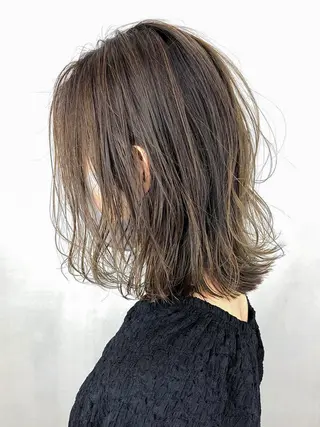 ミディアム カラー パーマ ヘアアレンジ ITbyALBUM 浦和店のヘアスタイル