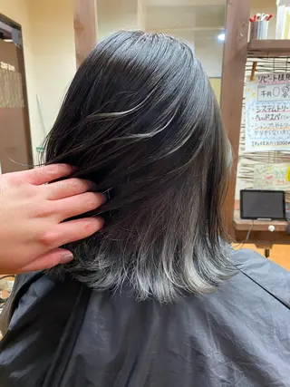 ミディアム カラー hair stage truth所属・森 健人のヘアスタイル