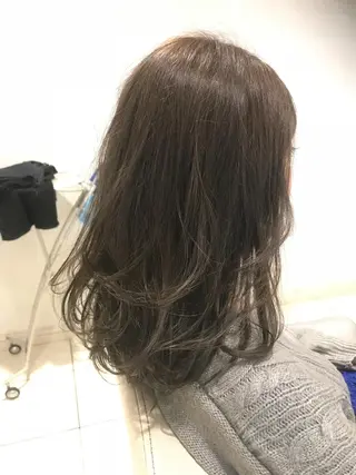 ミディアム カラー パーマ ヘアアレンジ メンズ キッズ ネイル マツエク・マツパ EnBlesS西宮 マンツーマン神道有基のヘアスタイル