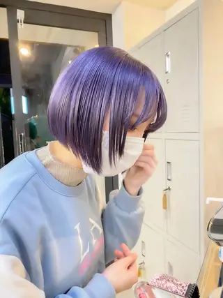 ショート ハイトーン🫧艶髪 MAIKAのヘアスタイル