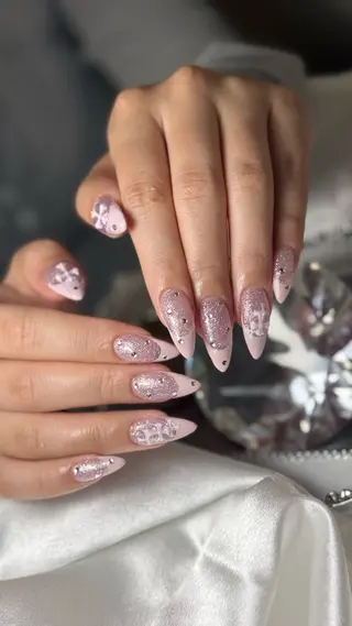ネイル ルシイ🎀新宿長さ 出しパーツ専門店のネイルデザイン