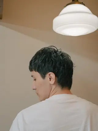 ショート カラー パーマ メンズ 🔗メンズサロン🔗 Kieのヘアスタイル