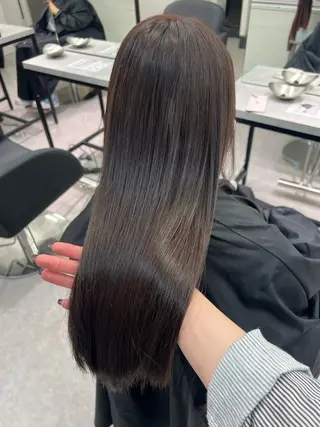 ロング カラー 透明感ハイトーン🐩 原宿/yumekaのヘアスタイル