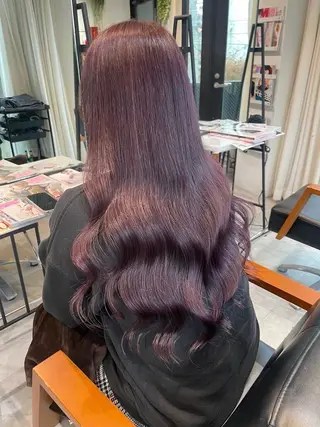 ロング kana･:* /暖色カラーのヘアスタイル