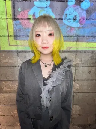 ミディアム カラー 圧倒的デザイン力 店長🎨RENAのヘアスタイル