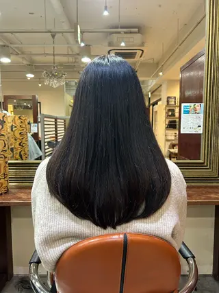 ロング 💜ひな💜縮毛矯正 /透明感/韓国ヘアのヘアスタイル