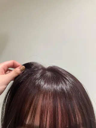 ミディアム カラー 井上 ほのかのヘアスタイル