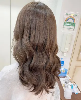 ロング カラー ヘアアレンジ 透明感カラー 古山 結季🌙🖤のヘアスタイル