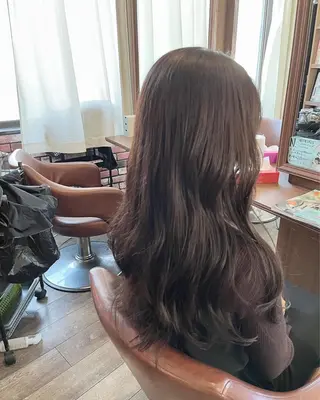ロング カラー 眞壁 華子のヘアスタイル