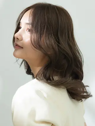 セミロング カラー うるつやカラー🫧 Amane️のヘアスタイル