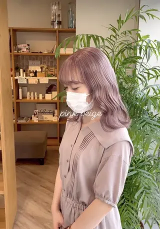ロング パーマ カラー ヘアアレンジ メンズ キッズ ネイル マツエク・マツパ アイブロウ カラー特化サロン Eir心斎橋のヘアスタイル