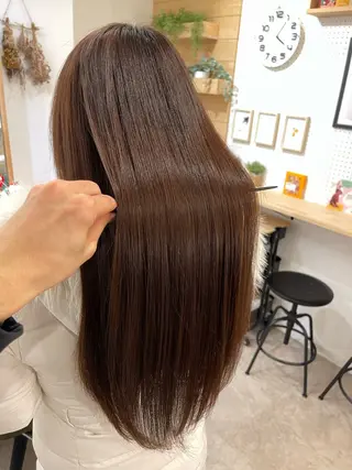 ロング 縮毛・酸性ストレート 特化のヘアスタイル