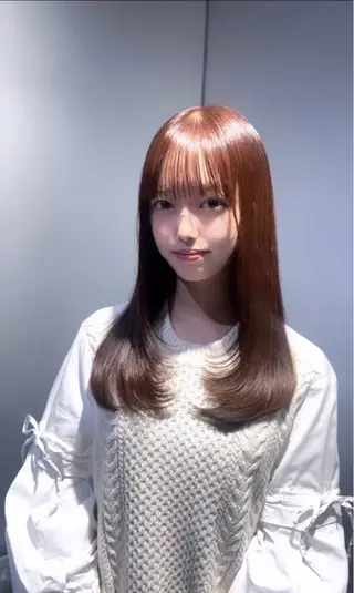 セミロング カラー レイヤー×艶髪特化 マネージャー安藤光司のヘアスタイル