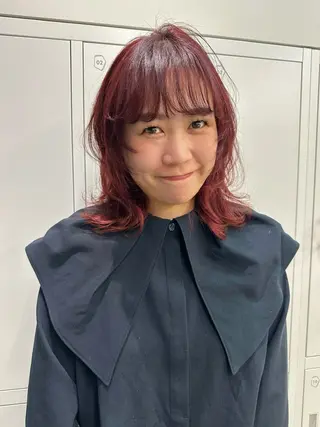 ミディアム 大山 みしろのヘアスタイル