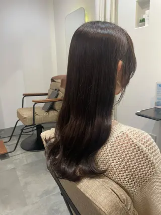 ロング カラー 似合わせスタイル🪮 🌿まなべさとみ🌿のヘアスタイル