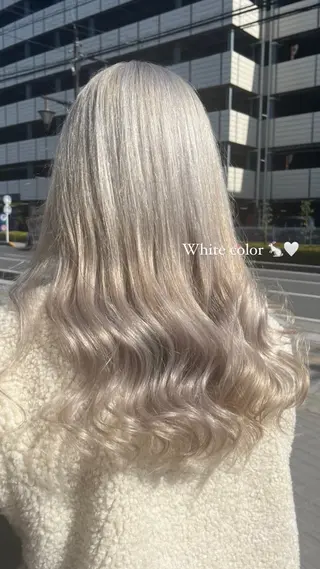 ロング ♡🎀垢抜け透明感 カラーaomi🐇♡のヘアスタイル