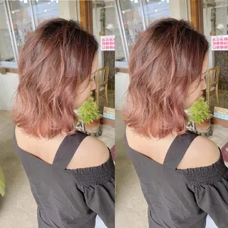 ミディアム カラー grand juteのヘアスタイル